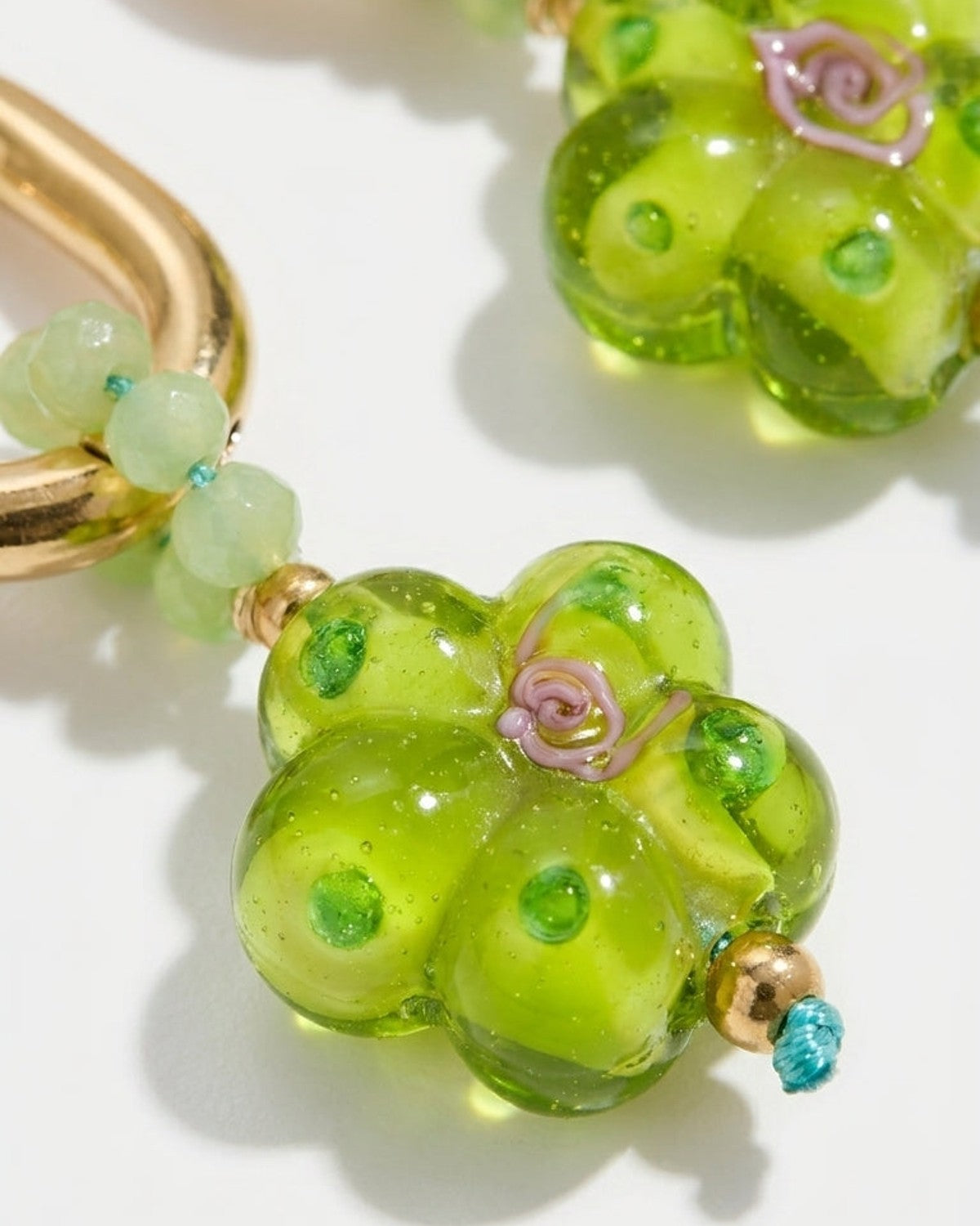 Crystal Flower Drop Earrings