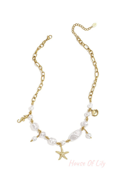 marine organism necklace