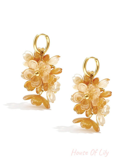 Charming Flower Drop Earrings for Spring/Summer