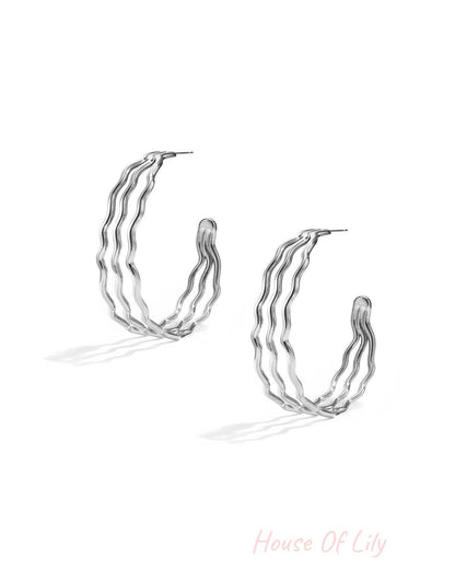 Stylish Stainless Steel Hoop Earrings for Everyday Glam