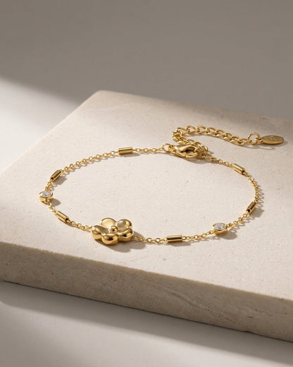 Zircon Flower Bracelet