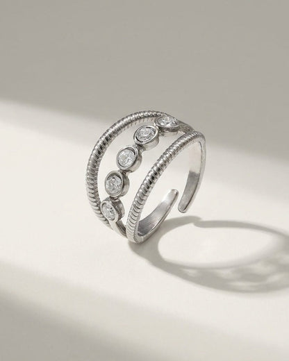 Rhinestone Circle Ring