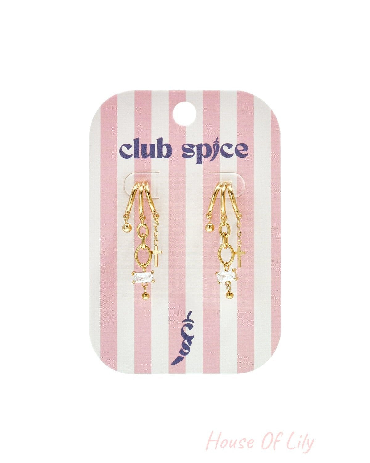 Elegant Cross Drop Earrings - Luxurious & All Fit