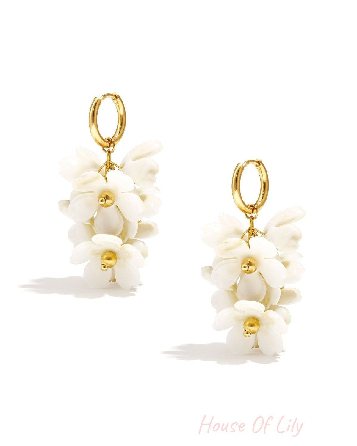 Charming Flower Drop Earrings for Spring/Summer