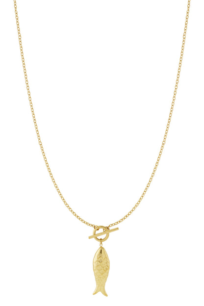 Fish long necklace