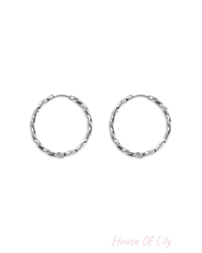 Stainless Steel Earring Sets Circle Simple Daily Simple Series Women's jewelry
