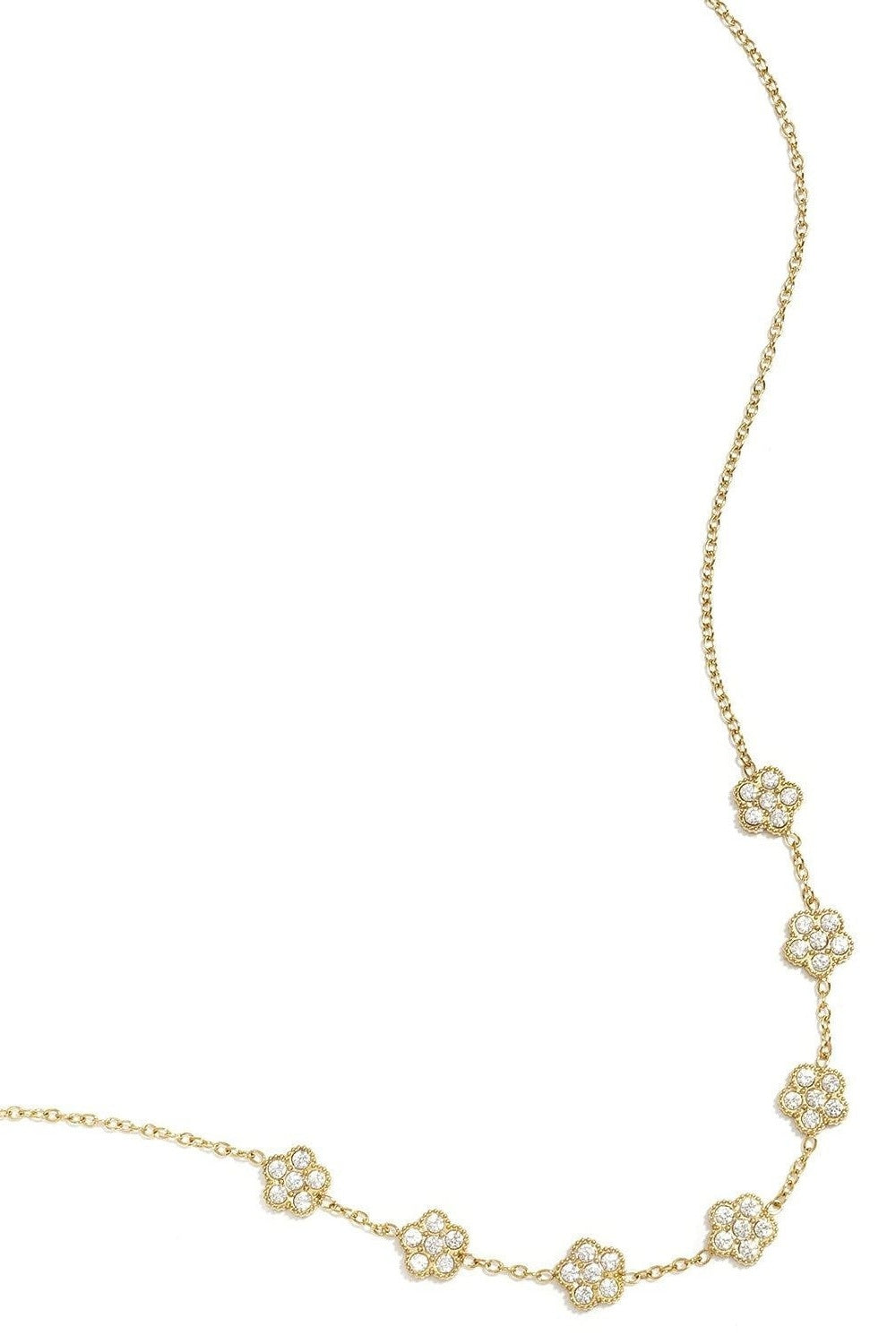 Elegant Flower Zircon Pendant Necklace for Women