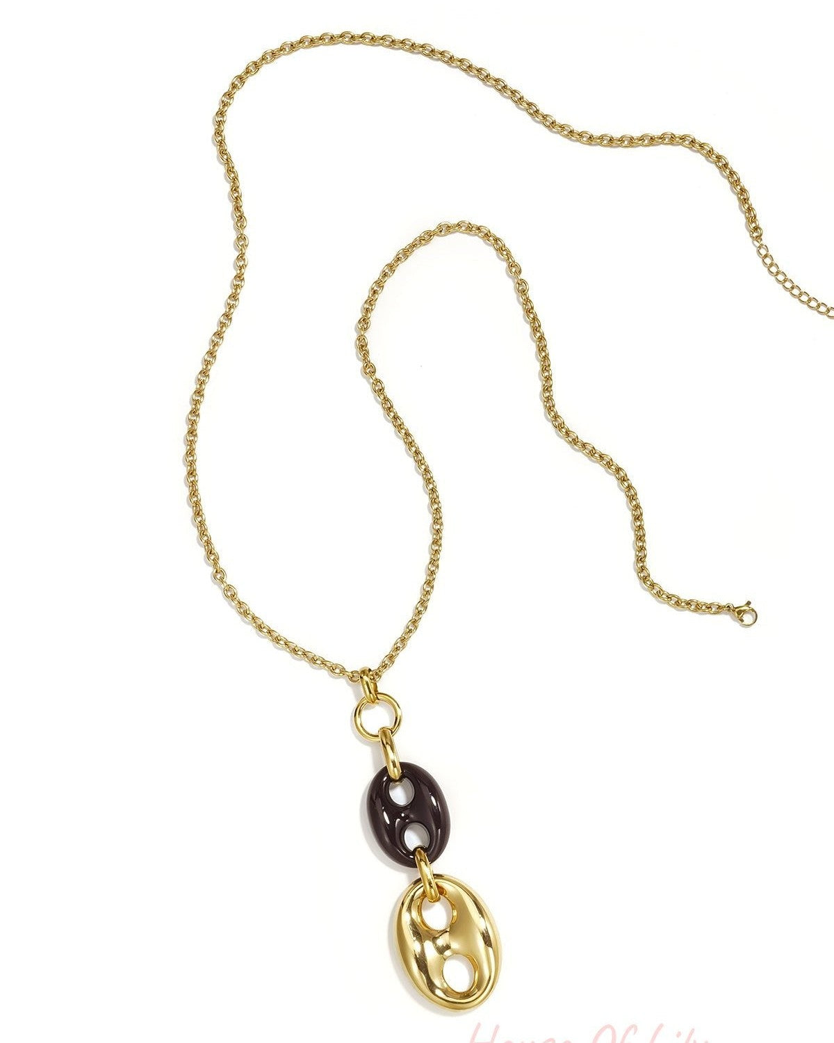 Stainless Steel Long Necklaces Irregular Shape Simple Daily Simple Series Women's jewelry