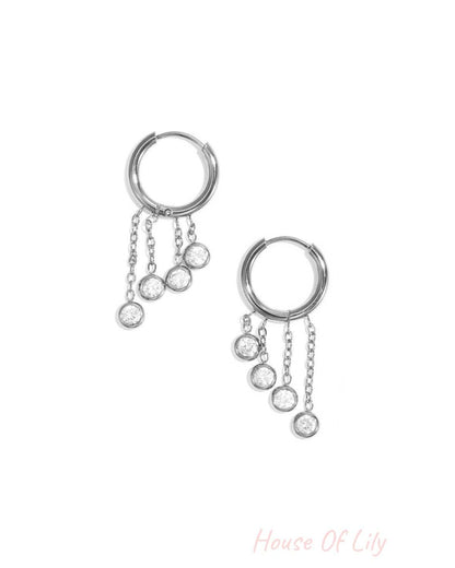 Elegant Stainless Steel Drop Earrings - Simple Yet Stunning