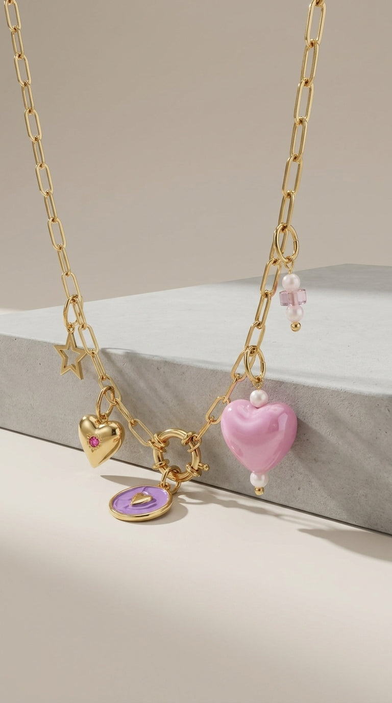 Purple Y2K Heart