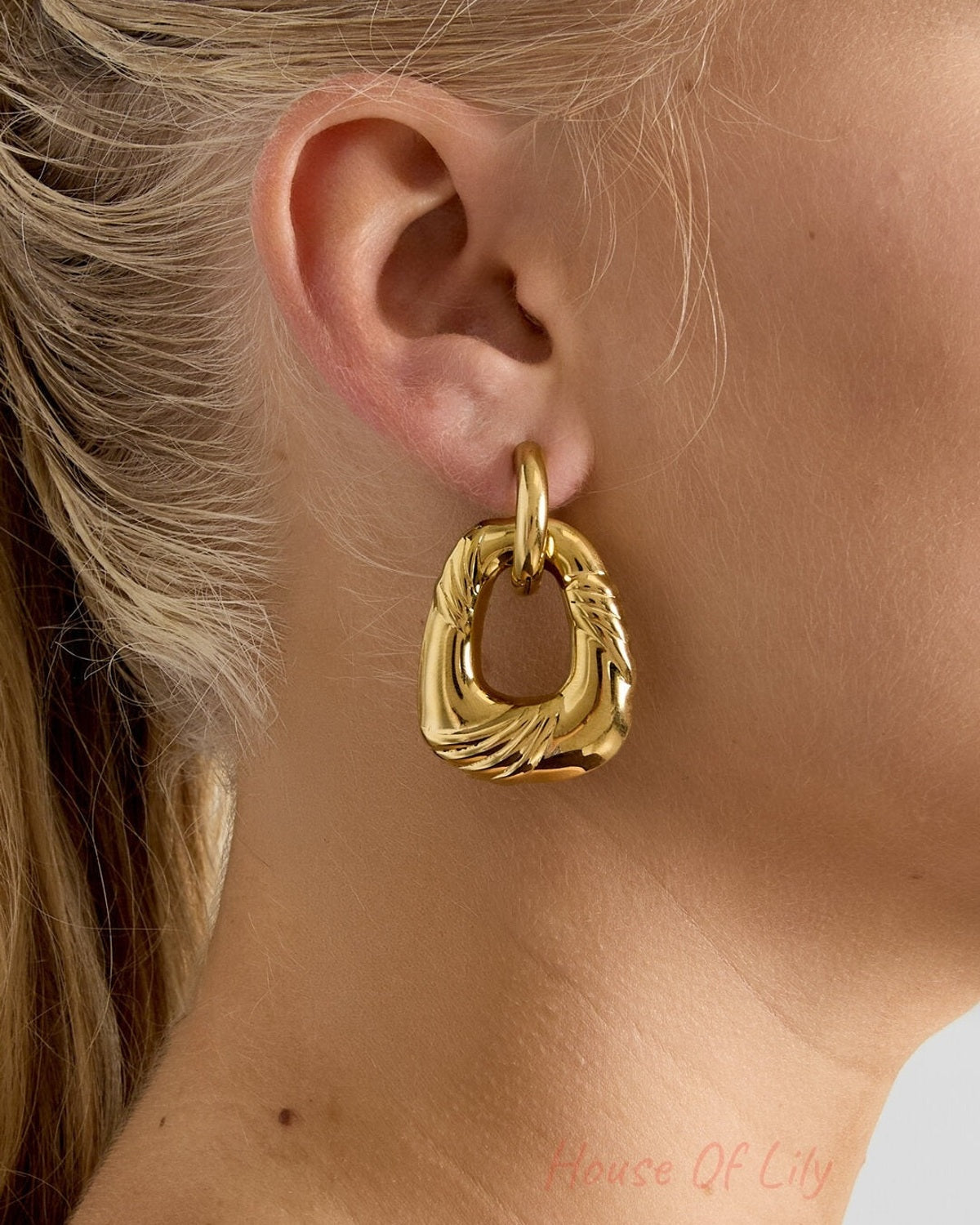 Stylish Gold-Color Drop Earrings for Everyday Glam