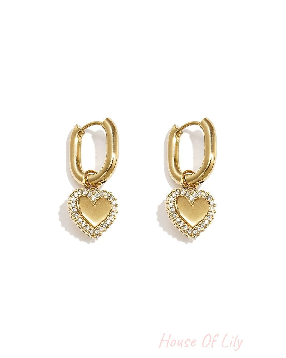 Stylish Heart-Shaped Drop Earrings for Everyday Glam