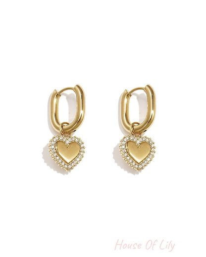 Stylish Heart-Shaped Drop Earrings for Everyday Glam