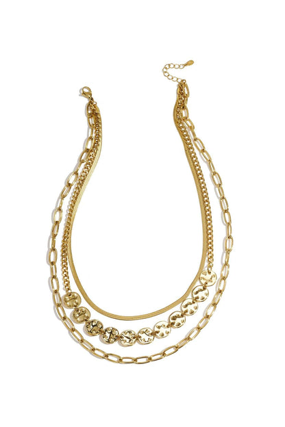 Layered alternating necklaces