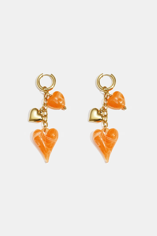 Stainless Steel Dangle Earrings Heart Casual Daily Romantic Series Women's jewelry