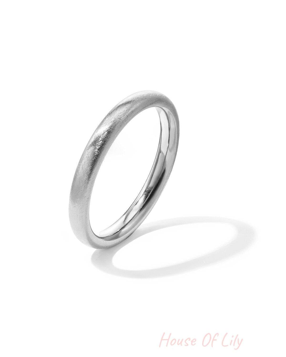 Bangle with brushed effect 1*6.4cm