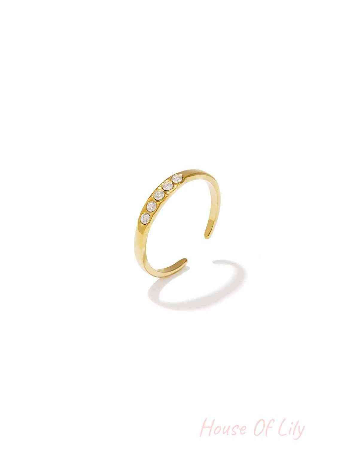 Ring with stones - Stainless Steel