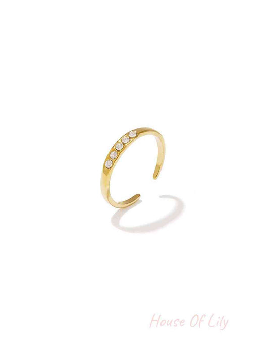 Ring with stones - Stainless Steel
