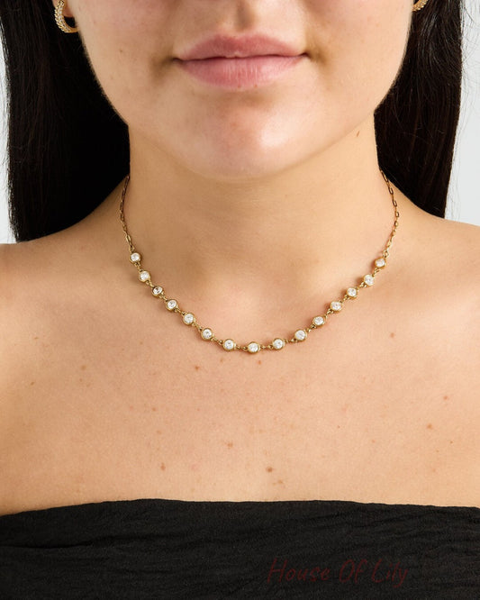 Elegant Geometric Chain Necklace for Women