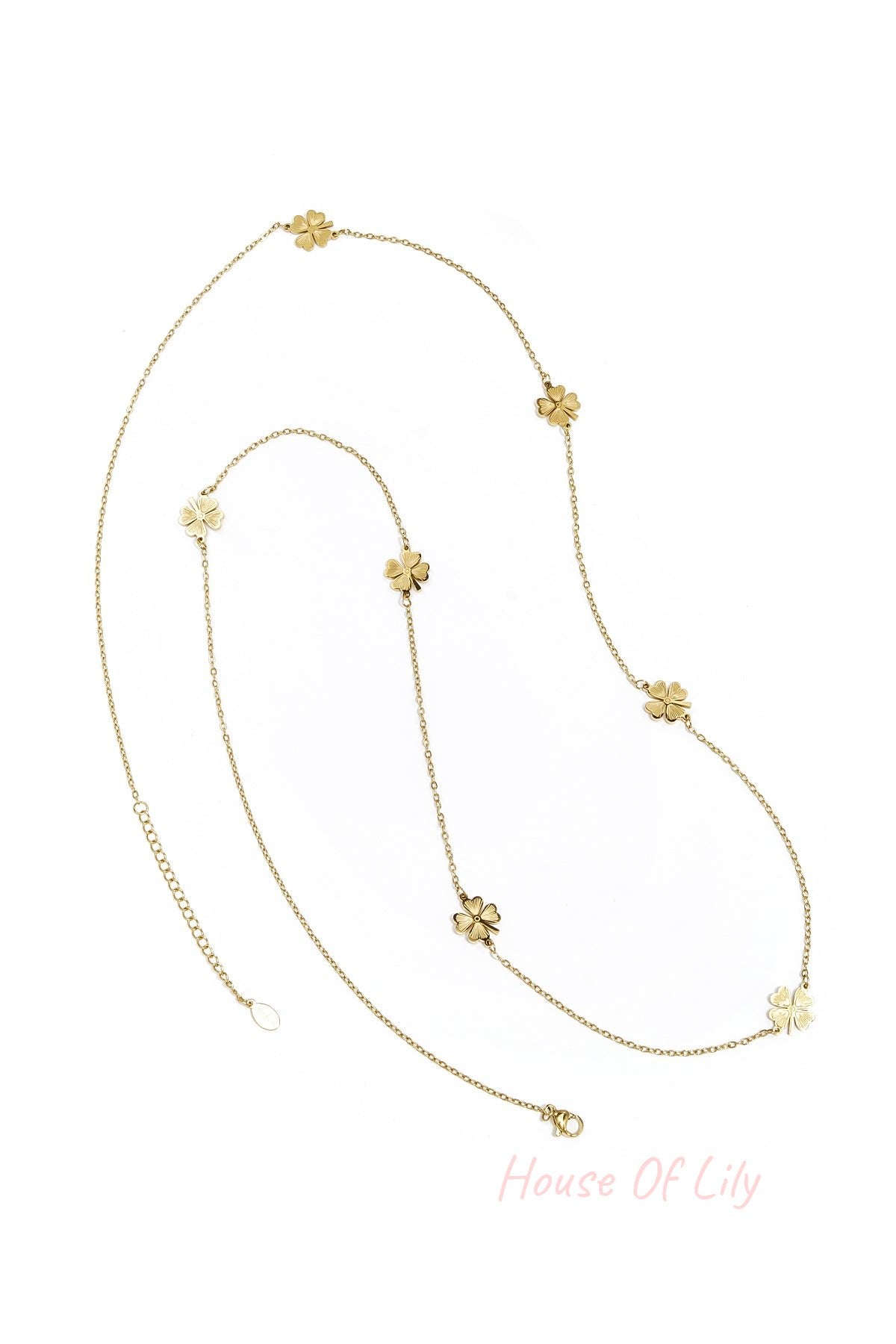 long clover necklace
