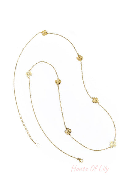 long clover necklace