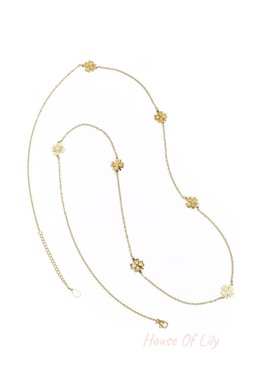 long clover necklace