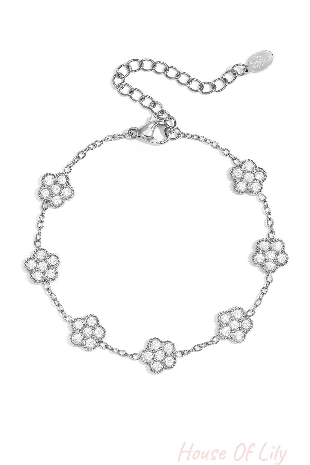 Elegant Flower Charm Bracelet for Everyday Wear