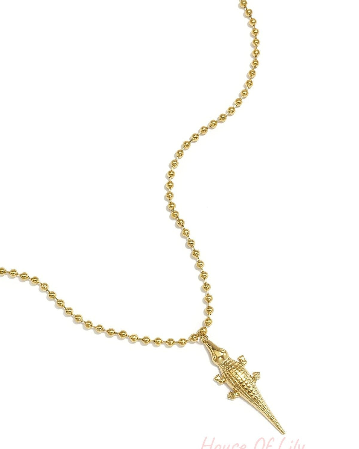 Elegant Animal Pendant Necklace in Silver & Gold