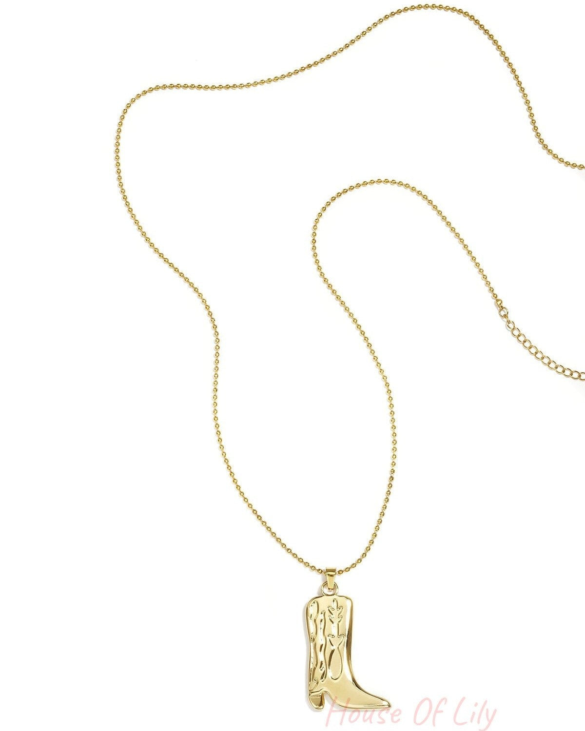 Elegant Gold-Color Long Necklace for Casual Wear