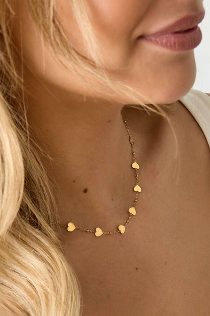 Stainless Steel Chain Necklaces Heart Casual Daily Simple Series Women's jewelry