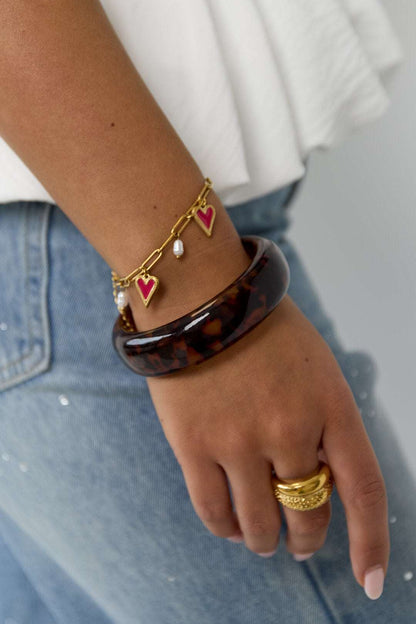 Leopard Resin Bangle