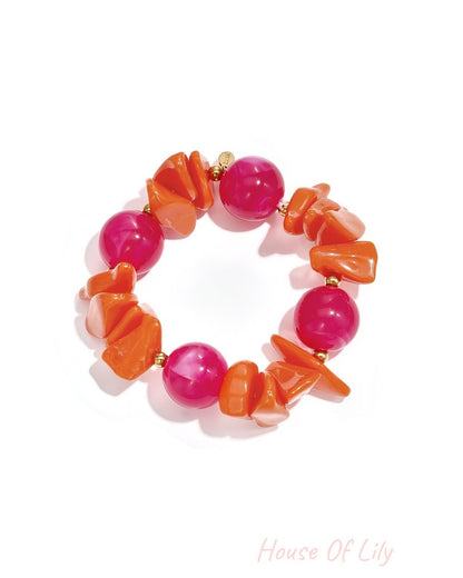 Chic Pink Beaded Bracelet for Everyday Elegance