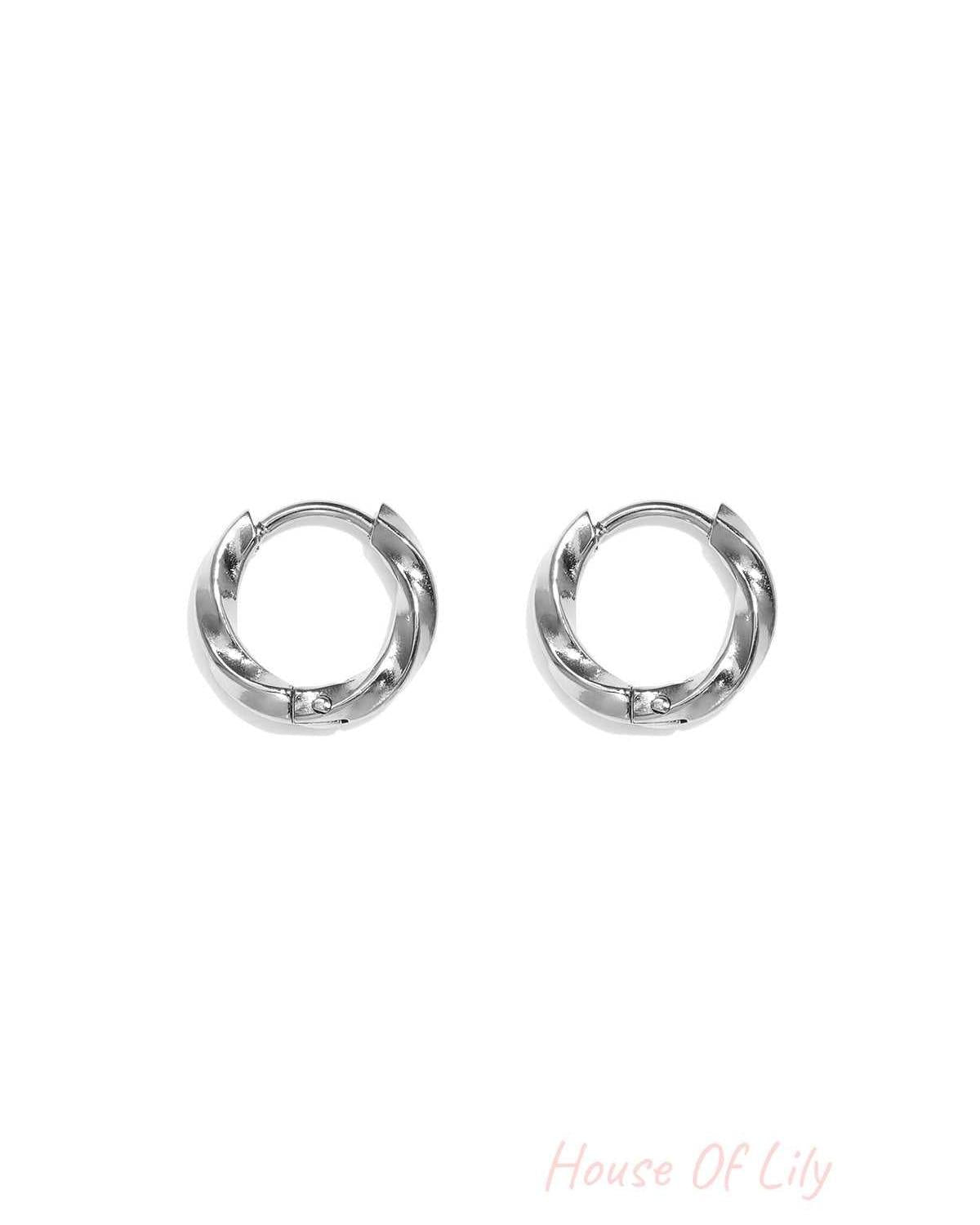 Stainless Steel Earring Sets Circle Simple Daily Simple Series Women's jewelry