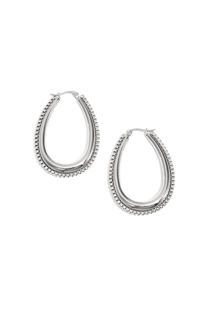 drop shaped earring with links