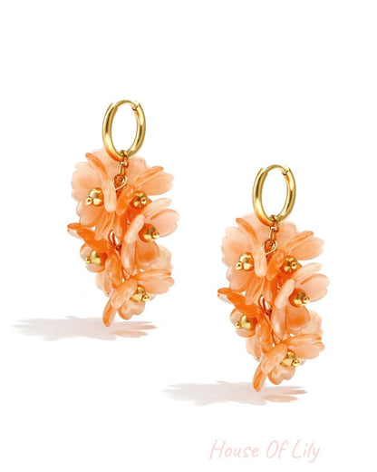 Charming Flower Drop Earrings for Spring/Summer