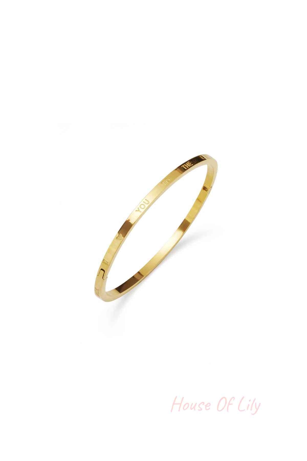 slave bracelet love you to the moon and back small