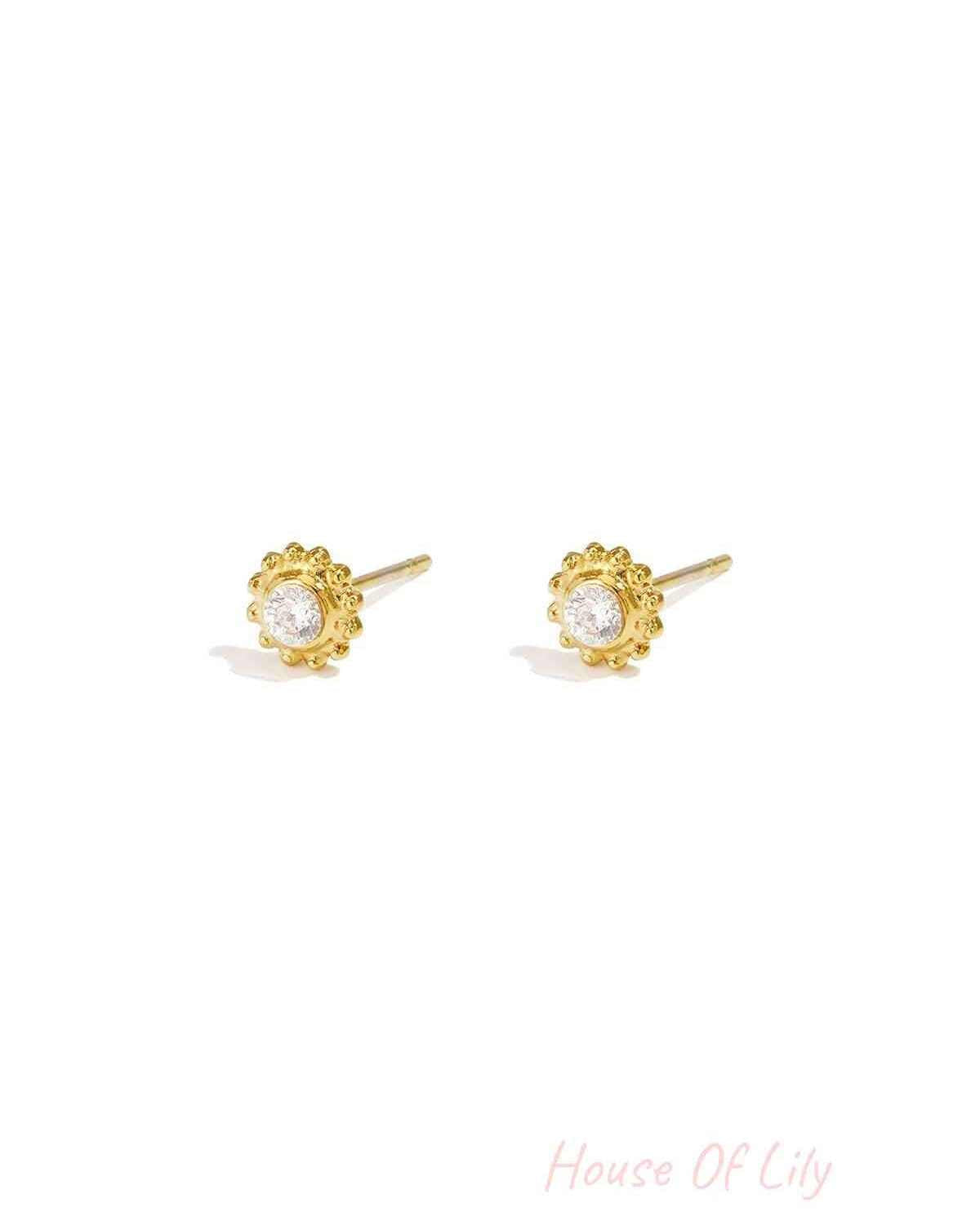 ear studs moon