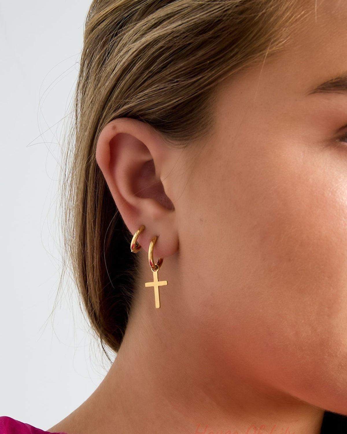 Stylish Cross Drop Earrings for Everyday Wear