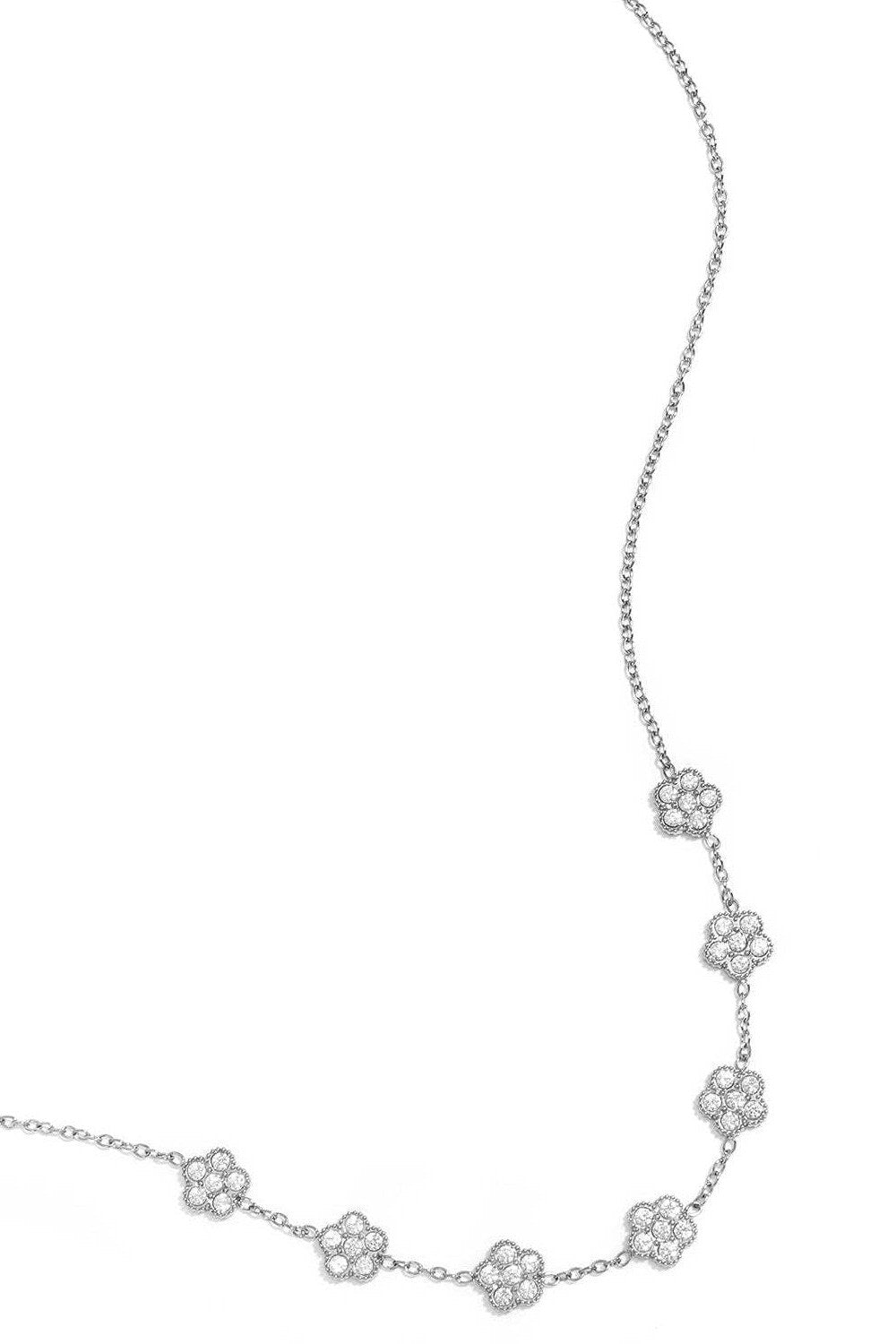 Elegant Flower Zircon Pendant Necklace for Women