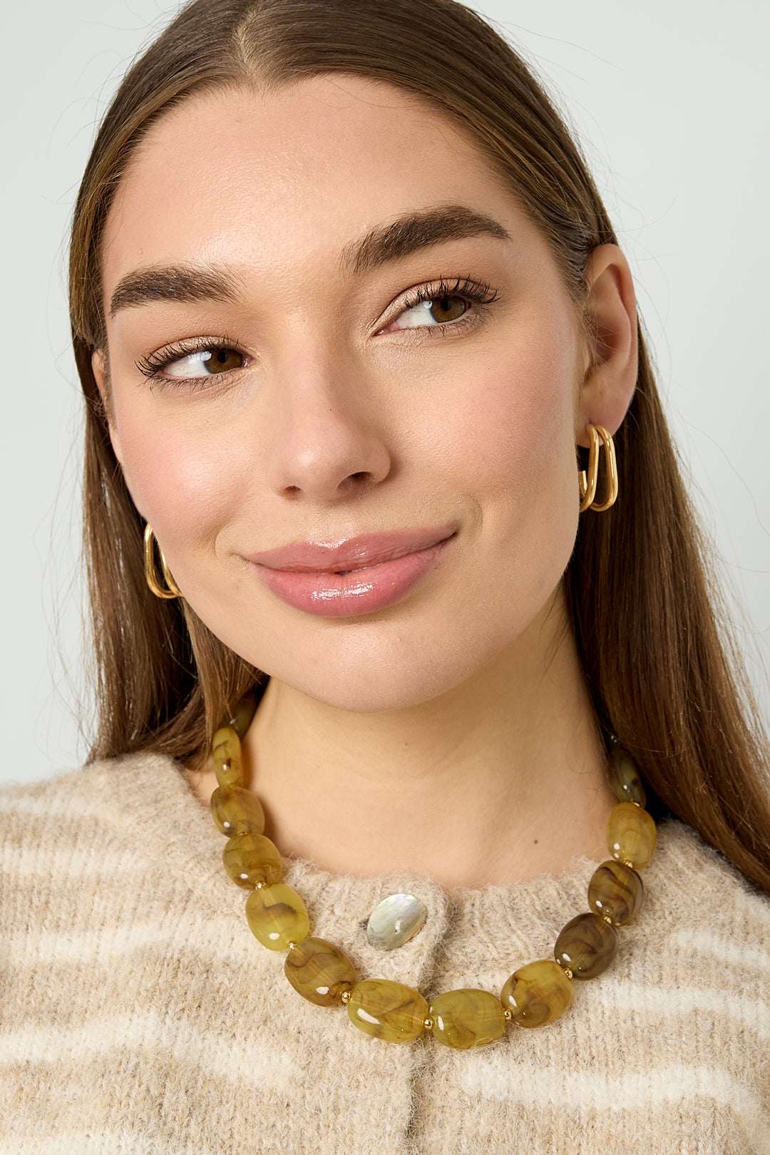 Stainless Steel Hoop Earrings lines Casual Daily Simple Series Women's jewelry