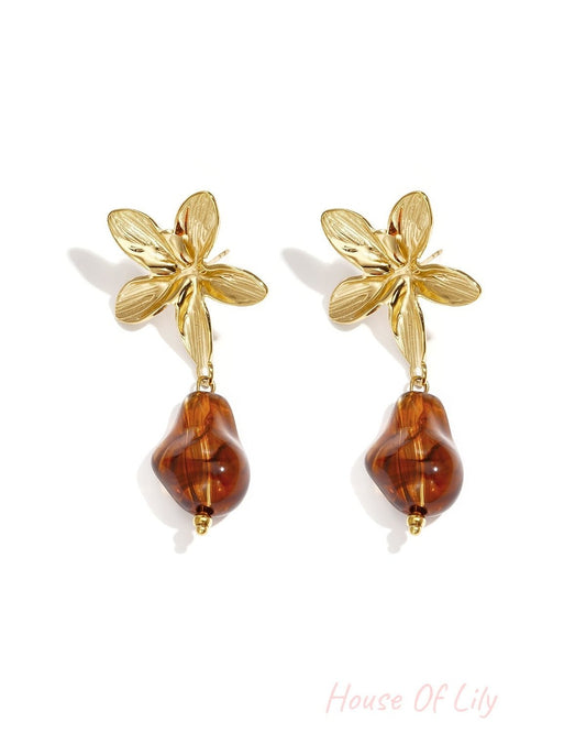 Elegant Gold Drop Earrings for Women - Casual & Statement