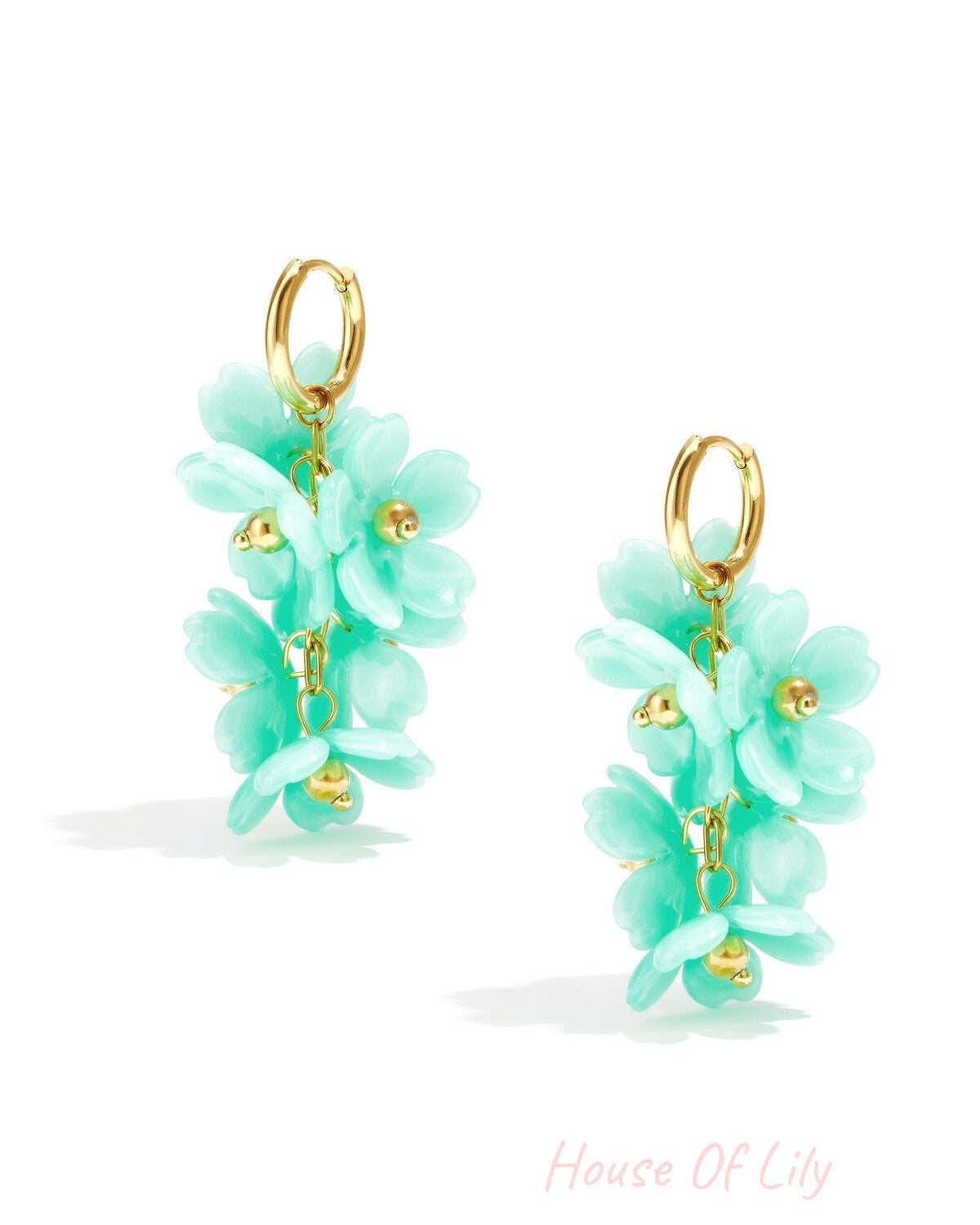 Charming Flower Drop Earrings for Spring/Summer