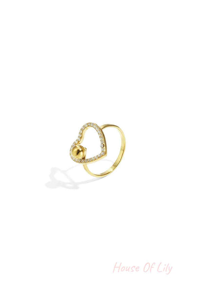 Stainless Steel Statement Rings Heart Casual Daily Simple Series Women's jewelry