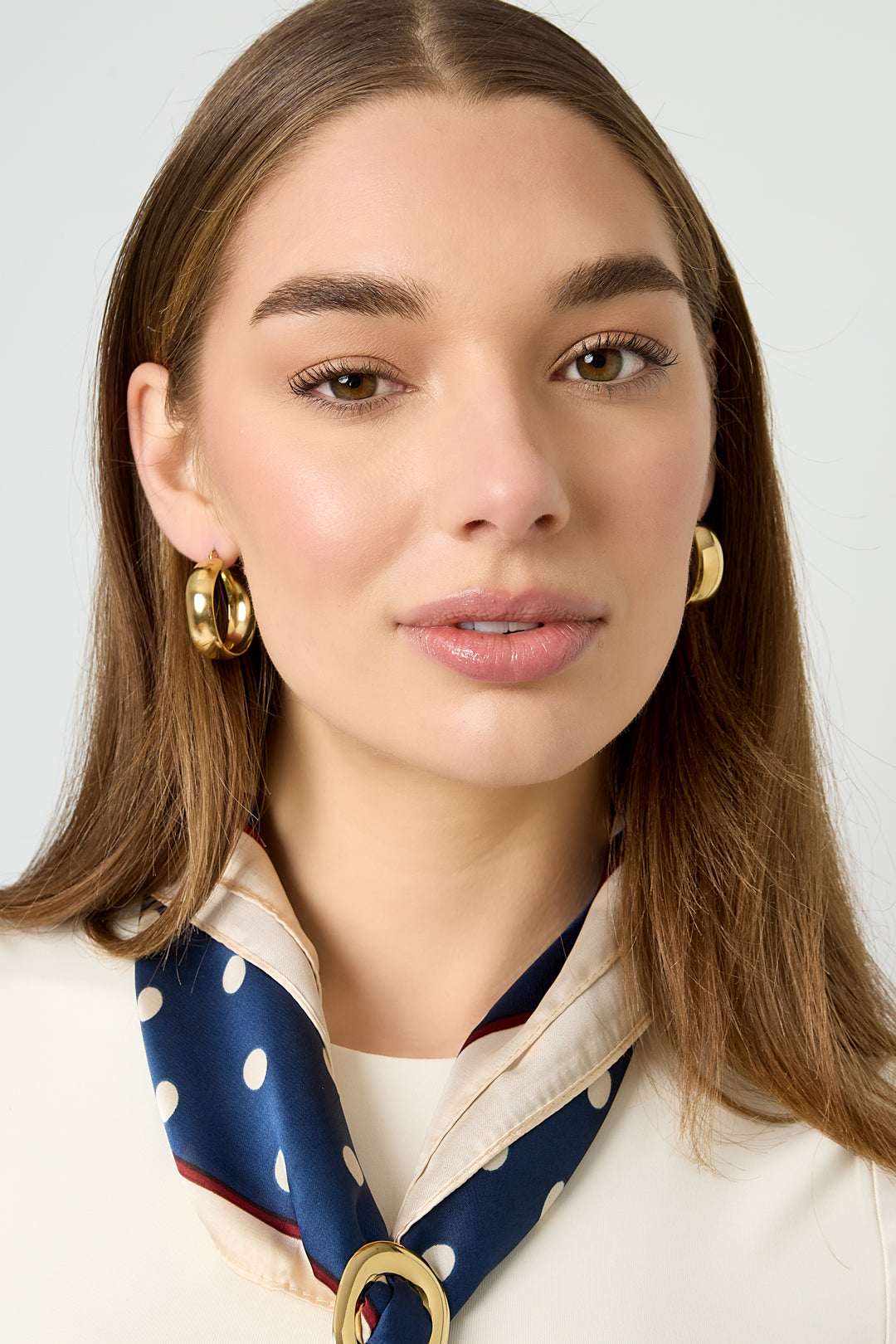 Stainless Steel Hoop Earrings circle Casual Daily Simple Series Women's jewelry