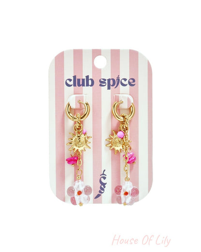 Stainless Steel Beads Earrings Flower Casual Holiday/Beach Romantic Series Women's jewelry