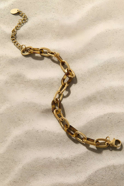 Stainless Steel Chain Bracelets Leopard Print Casual Daily  Women's jewelry