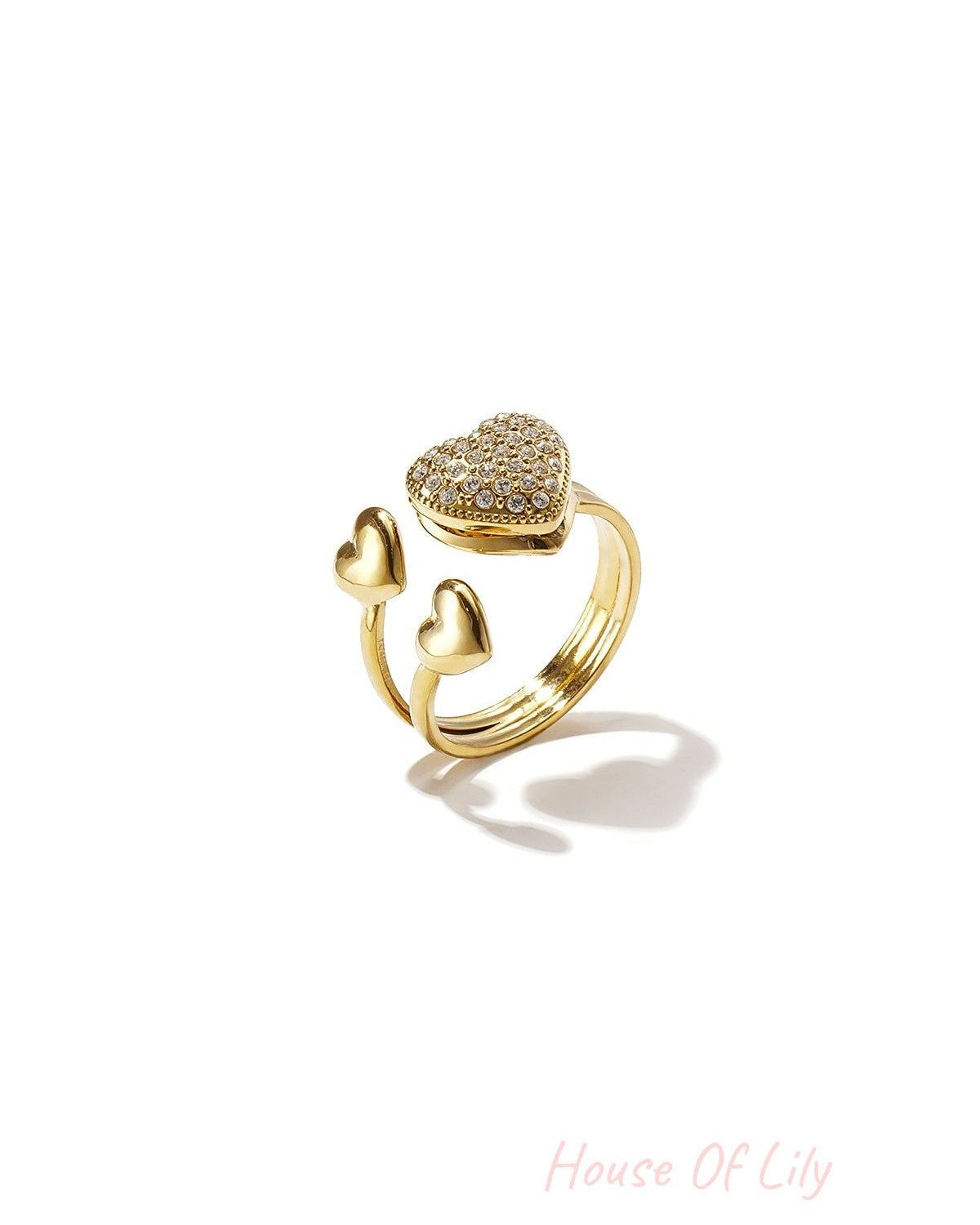 Stainless Steel Statement Rings Heart Simple Daily Simple Series Women's jewelry