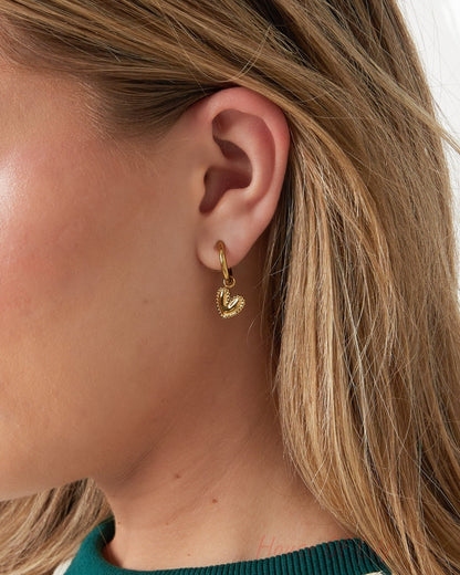Elegant Heart-Shaped Drop Earrings for Everyday Glam
