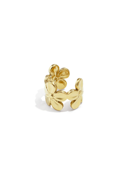 Stainless Steel Ear Cuffs Flower Casual Daily Simple Series Women's jewelry