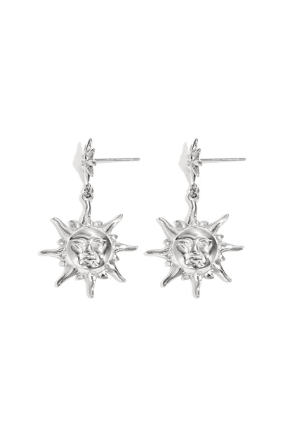 Stainless Steel Charm Earrings sun Casual Daily Simple Series Women's jewelry